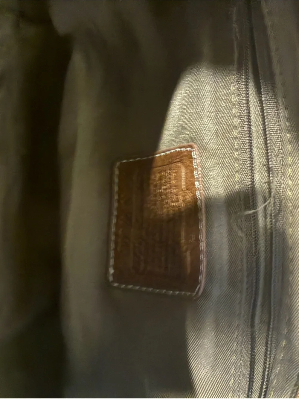 Coach Patchwork Shoulder Bag in Brown and Tan